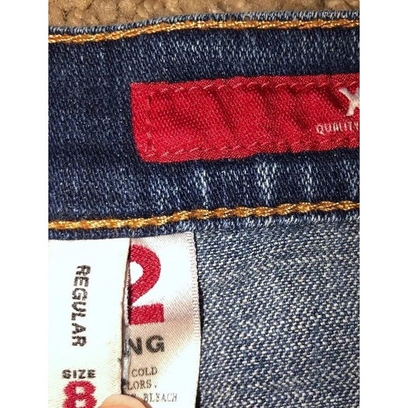 X2 Curvy Reg Rise Boot Cut Stretch Denim Jeans Women Size 8 Reg 30 X 31 - Picture 4 of 7